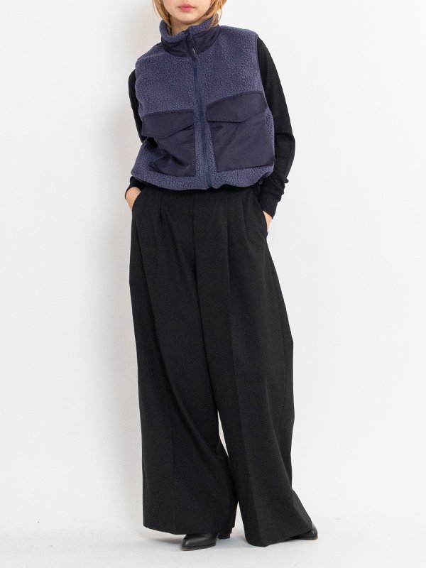 P/R STRETCH WIDE LEG PANTS P/R-ストレッチワイドレッグパンツ-HYKE（ハイク）通販| st company