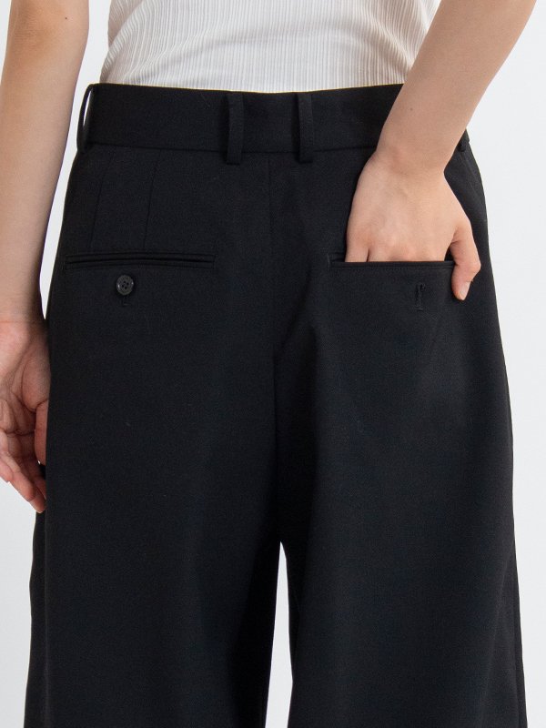 Wool gabardine transform pants-ウールギャバジントランスフォームパンツ-INSCRIRE（アンスクリア）通販| st  company