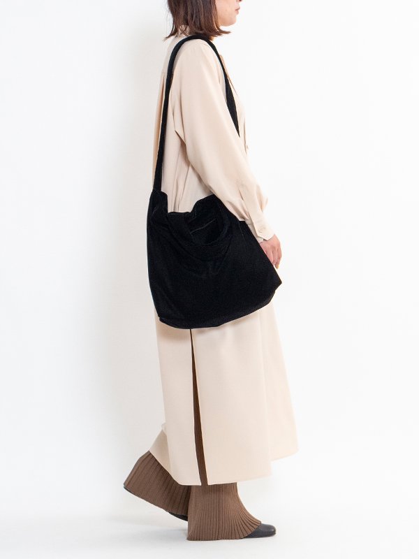 VELVET SHOULDER TOTE M-ベルベットショルダートートM-Aeta