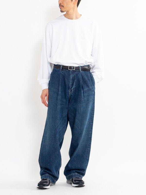 Holeless Leather Narrow Belt-ホールレスレザーナローベルト