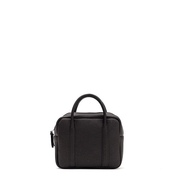 Aeta/PEBBLE GRAIN LEATHER SMALL CONTAINER C(BLACK)