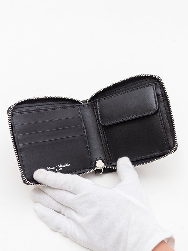 Wallet compact zip around w coin holder-ウォレットコンパクトジップアラウンドダブルコインホルダー-Maison  Margiela（メゾンマルジェラ）通販| stcompany