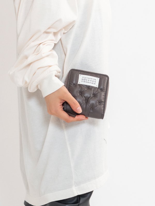 Wallet compact zip around w coin holder-ウォレットコンパクト