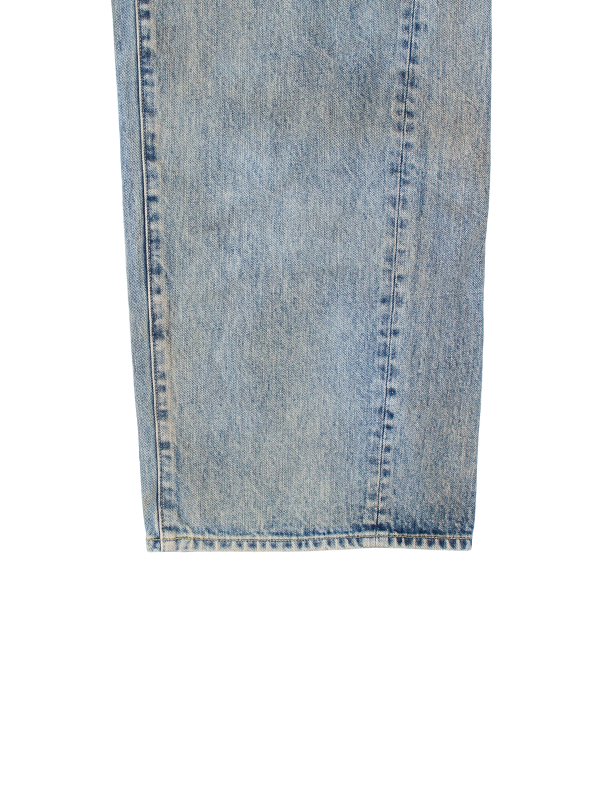 TWIST SEAM BAGGY VINTAGE DENIM JEANS-ツイストシームバギー