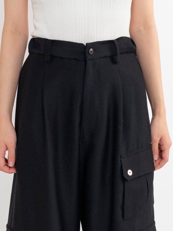 W/R/SI DOUBLE WEAVE CARGO POCKET TROUSERS-ダブルウェーブ