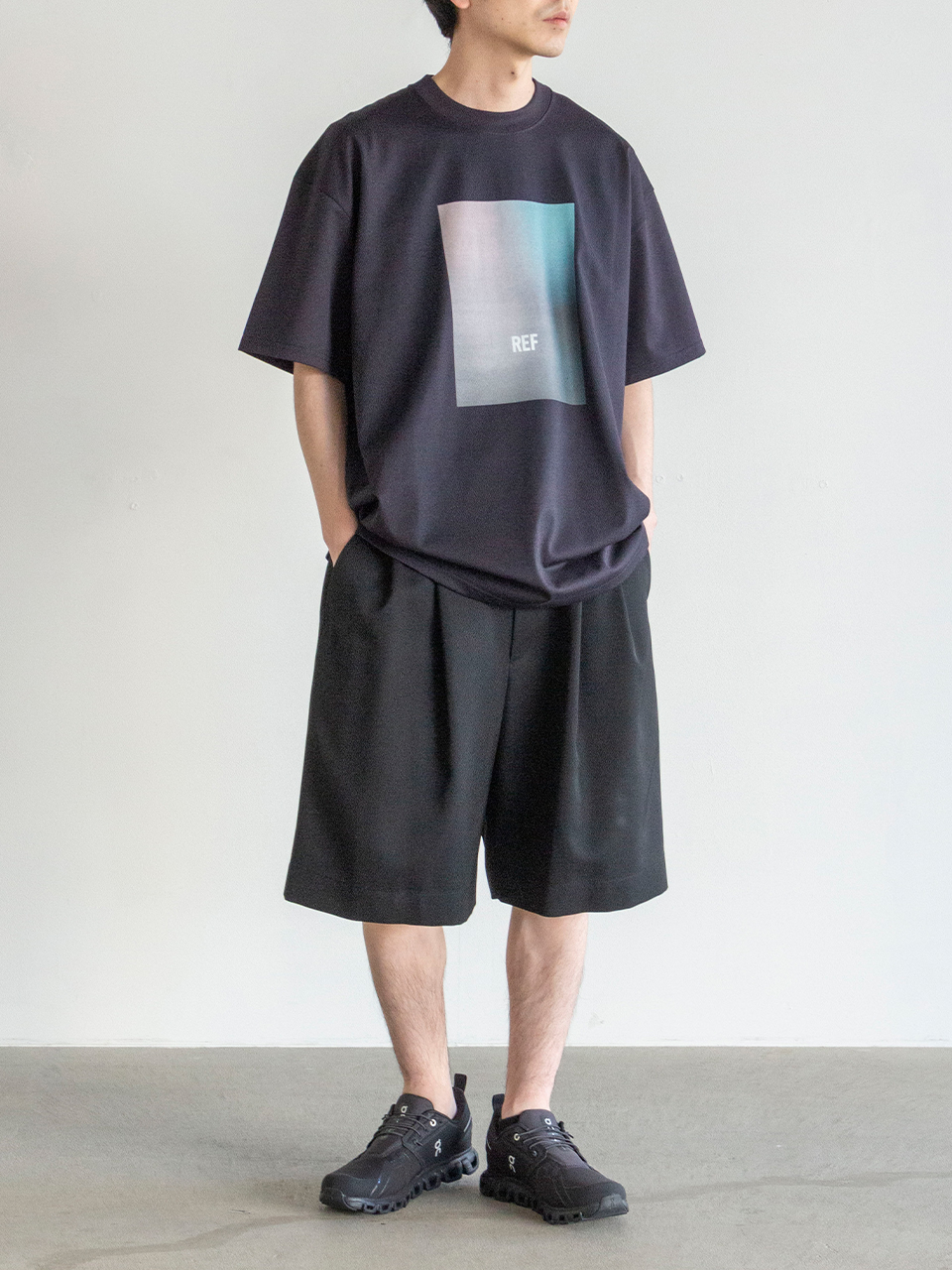 WIDE EASY SHORT TROUSERS-ワイドイージーショートトラウザー