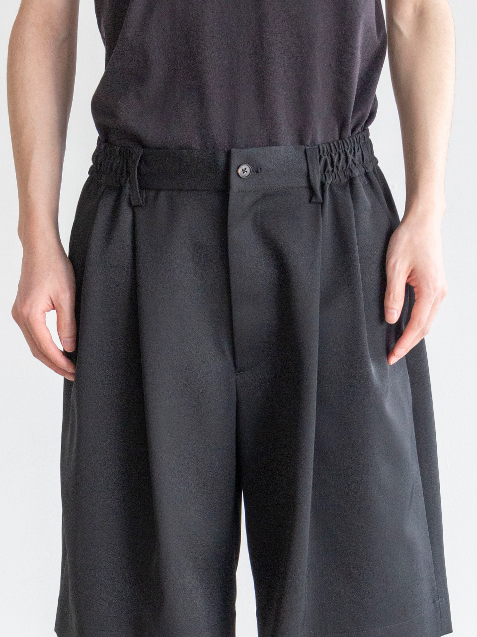 シュタイン stein ワイドイージー ショートパンツ 2タックワイドパンツ SILK NYLON EASY WIDE TROUSERS | ssstein(シュタイン) / パンツ
