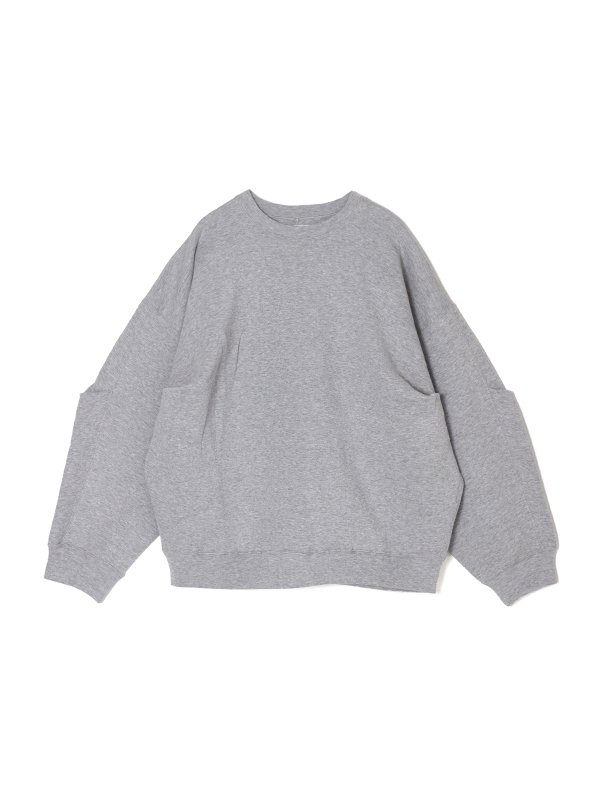 CROPPED SWEAT SHIRT-クロップドスウェットシャツ-HYKE（ハイク
