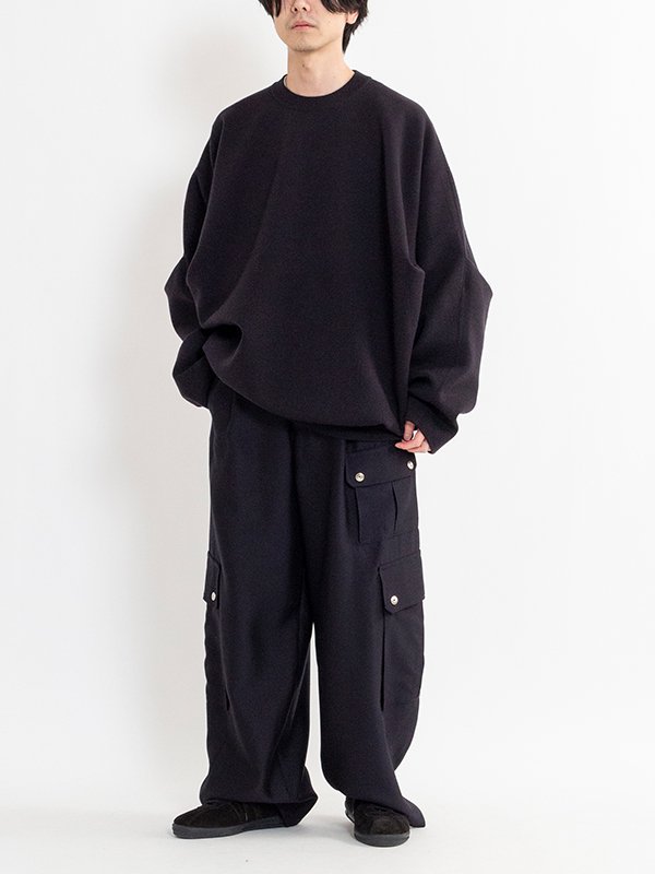 OVERSIZED DOUBLE KNIT REVERSIBLE LS-オーバーサイズダブルニットリバーシブルロングスリーブ-ssstein（シュタイン）通販|  stcompany