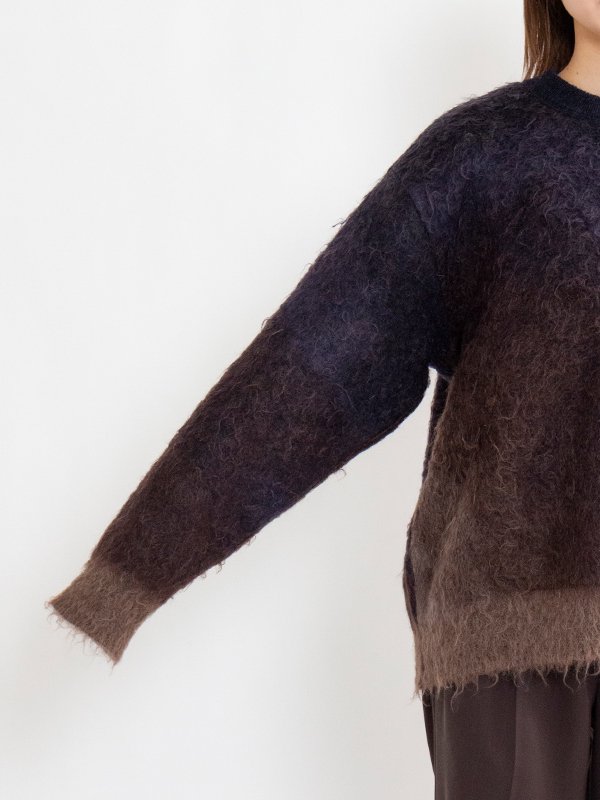 GRADATION MOHAIR KNIT LS-グラデーションモヘアニットロング GRADATION MOHAIR KNIT LS-グラデーションモヘアニットロング