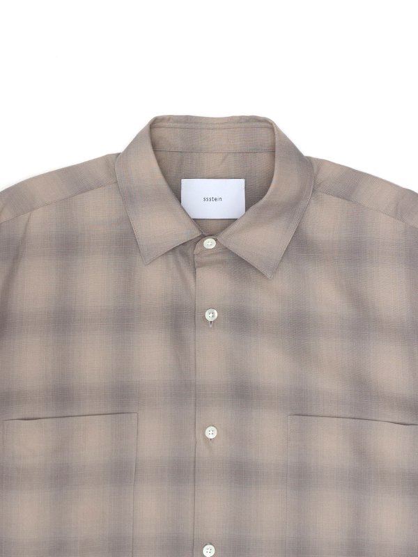 C/R CHECK OVERSIZED DOWN PAT SHIRT-チェックオーバーサイズ C/R CHECK OVERSIZED DOWN PAT SHIRT-チェックオーバーサイズ