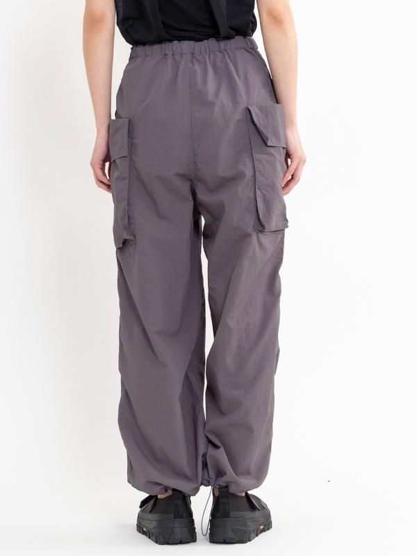 PHEENY/COTTON NYLON TYPEWRITER MILITARY PANTS(BLACK)