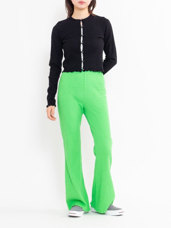 【専用】今期PHEENY コットンシャーリングカーディガン PHEENY/COTTON SHIRRING CARDIGAN(GREEN)