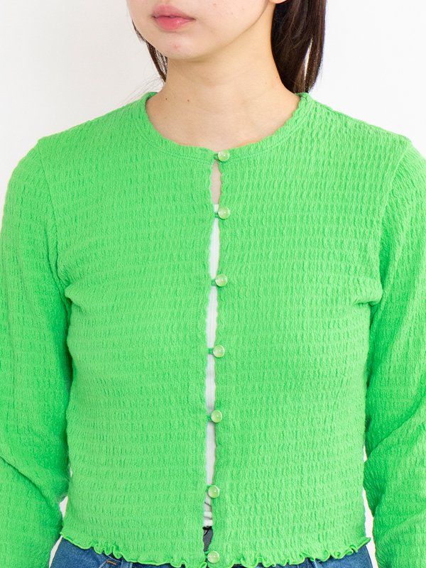 【専用】今期PHEENY コットンシャーリングカーディガン Cotton shirring cardigan -コットンシャーリングカーディガン
