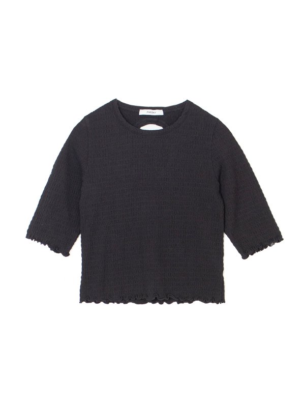 Cotton shirring cardigan -コットンシャーリングカーディガン