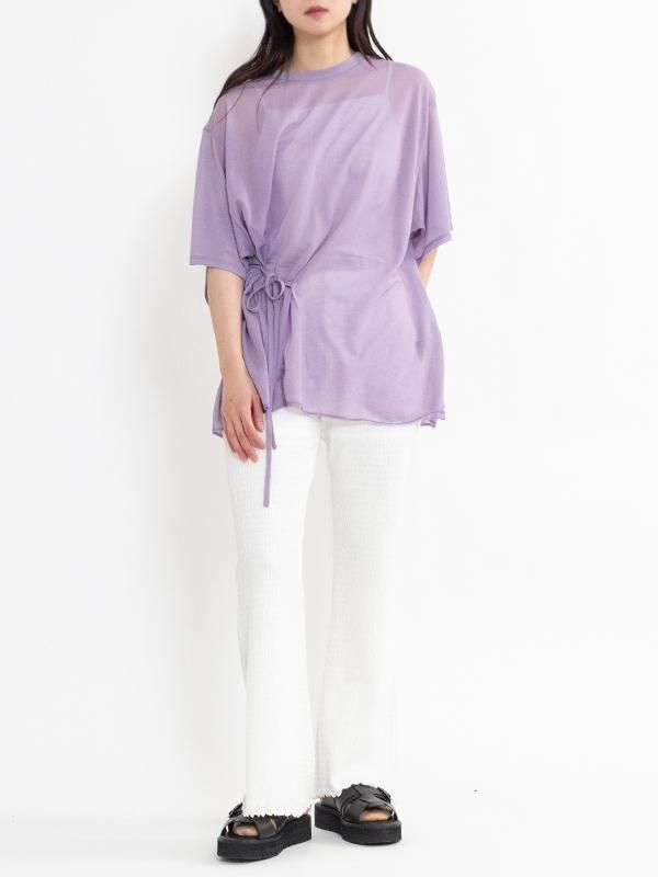 Cotton nylon sheer drape shortsleeve S/S-コットンナイロン