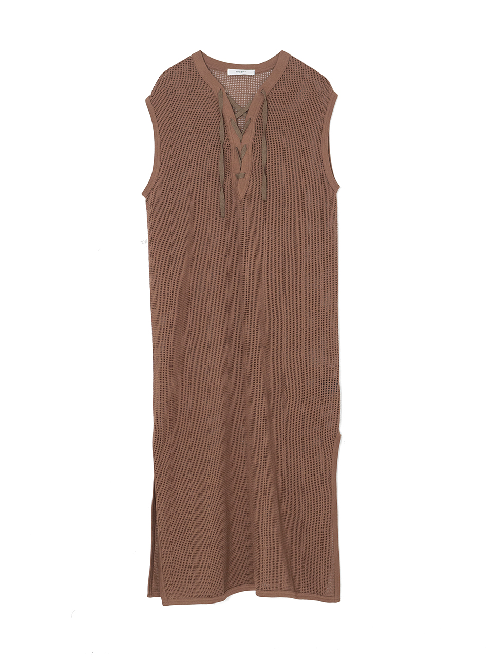 Basket mesh lace up dress-バスケットメッシュレースアップ