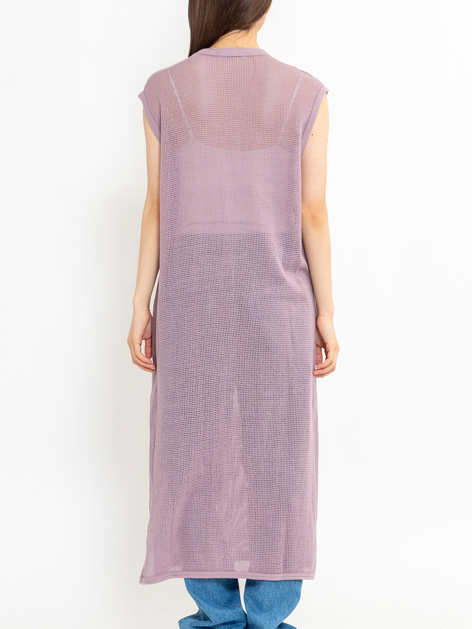 PHEENY バスケットメッシュレースアップドレス Basket mesh lace up dress-バスケットメッシュレースアップ