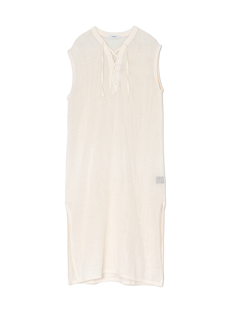 Basket mesh lace up dress-バスケットメッシュレースアップ