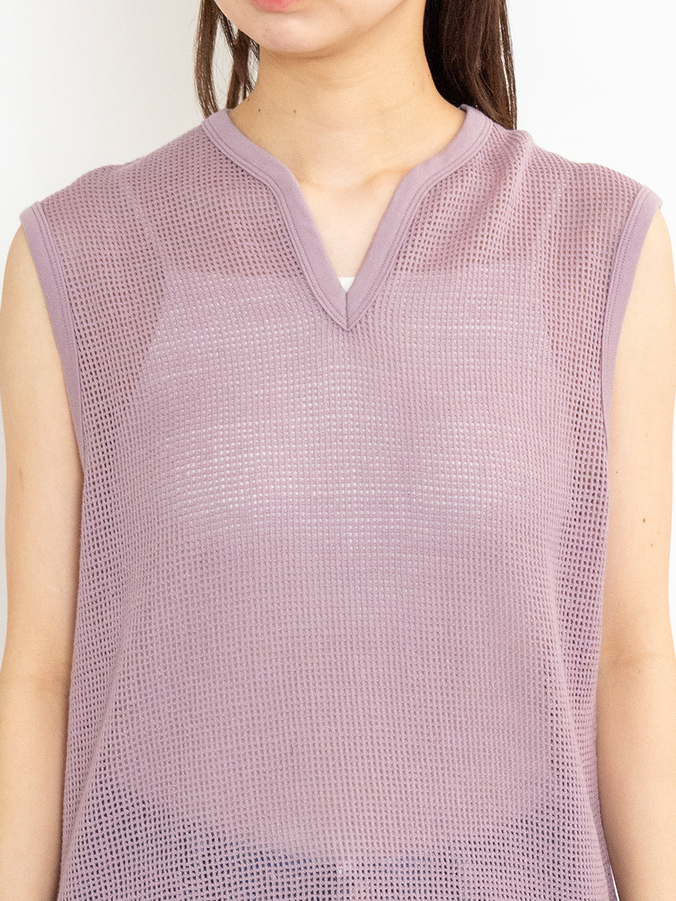 PHEENY/BASKET MESH S/S(IVORY)