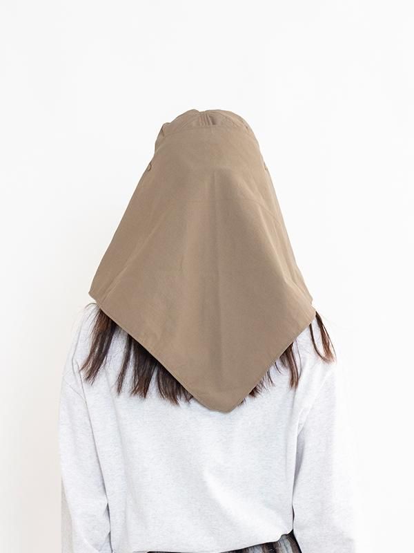 Nylon taffeta cap with scarf-ナイロンタフタキャップウィズ Nylon taffeta cap with scarf-ナイロンタフタキャップウィズ