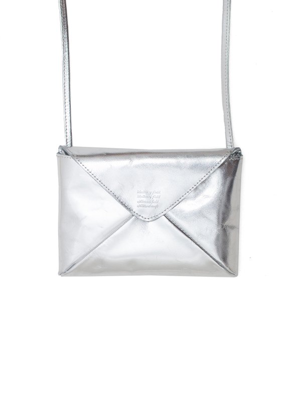 Silver and Gold leather envelope purse-レザーエンベロープ