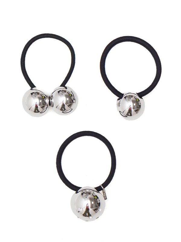 ヘアアクセサリー heyep heyep(ヘイップ) Logo Rhinestone Square Hair Clip-2Piece Set
