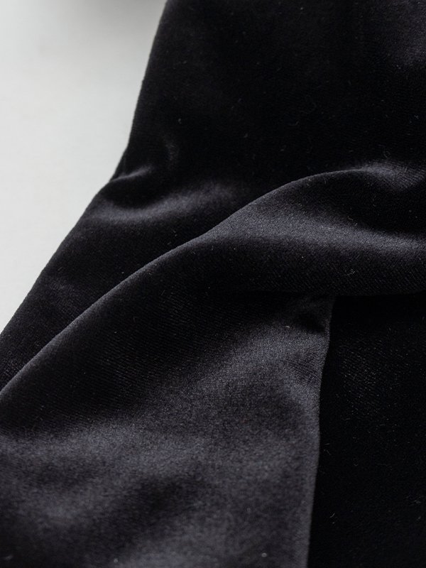 Large Velour Ribbon Scrunchie-ラージベロアリボンシュシュ