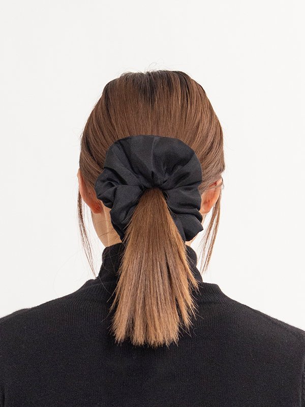 Silk Basic Scrunchie-シルクベーシックシュシュ-heyep