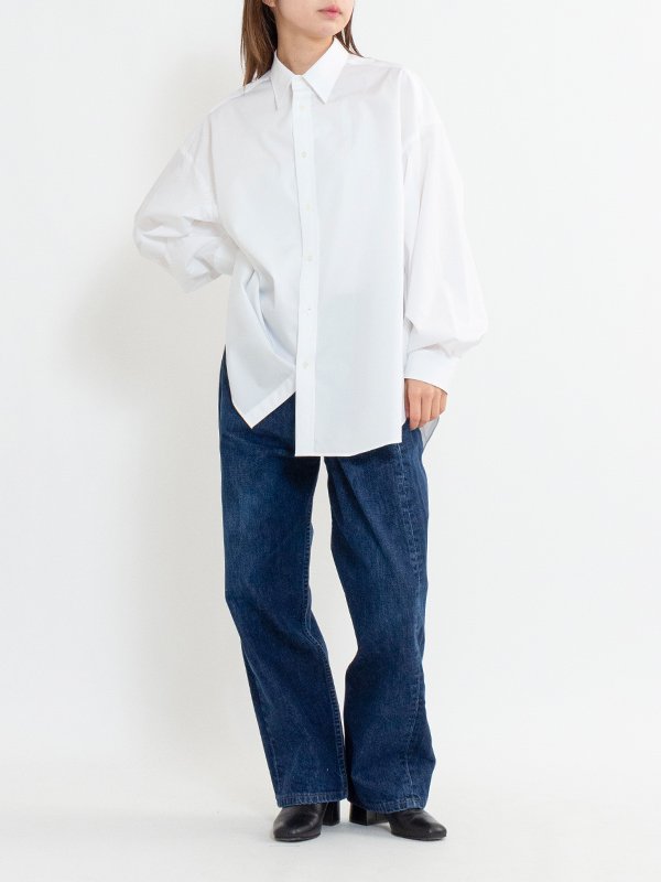 High Count Broad L/S Oversized Regular Collar Shirt-ハイ High Count Broad L/S Oversized Regular Collar Shirt-ハイ