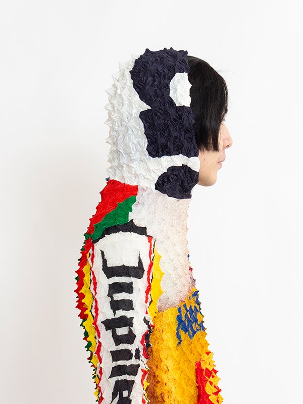 SHIBORI FLAG HOODIE-シボリフラッグフーディー-doublet