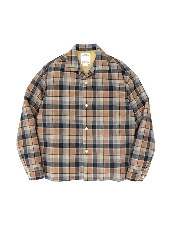 25SSvisvim KEESEY CHECK DOWN ダウンシャツチェック柄 KEESEY CHECK DOWN JKT-カジーチェックダウンジャケット-visvim