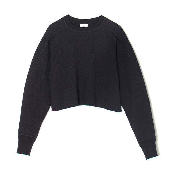 THERMAL CROPPED SHIRT-サーマルクロップドシャツ-HYKE（ハイク