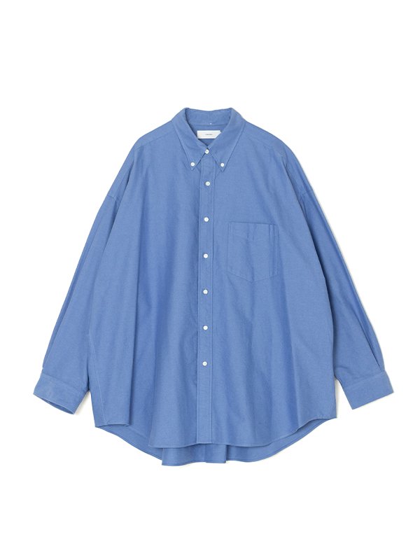 ↓BW オックスフォード B.D.シャツ DANNY L B.BLUE 未使用 Oxford L/S Oversized B.D Shirt｜ANYTHING GOES