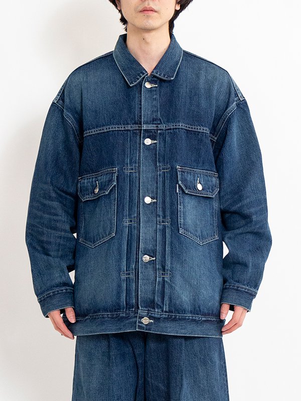 Graphpaper グラフペーパー デニムジャケット トラッカー セルビッチ Graphpaper (グラフペーパー) Selvage Denim Trucker Jacket