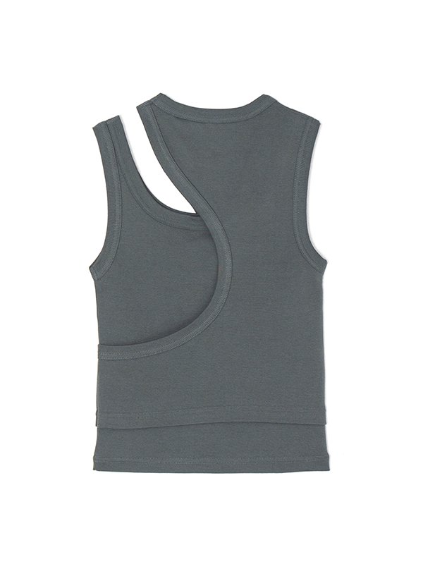 LAYERED TANK TOP-レイヤードタンクトップ-HYKE(ハイク)通販 LAYERED TANK TOP-レイヤードタンクトップ-HYKE(ハイク)通販