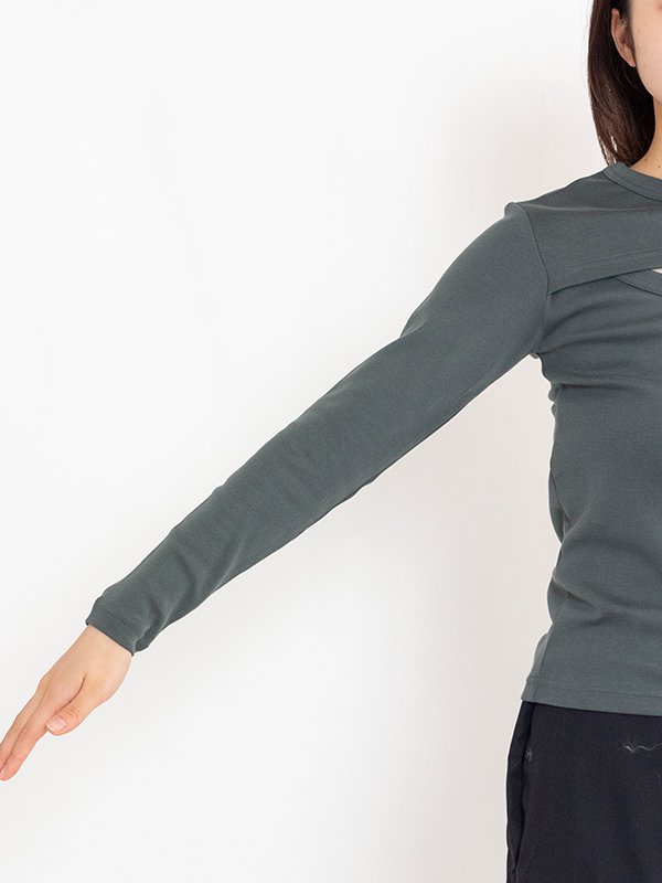 LAYERED LONG SLEEVE-レイヤードロングスリーブ-HYKE（ハイク
