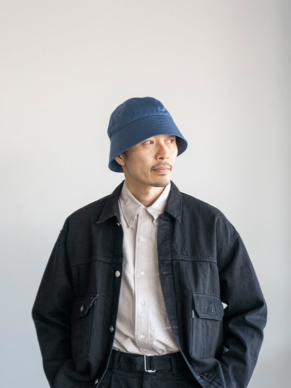 Cupro poly satin sailor hat-キュプラポリサテンセーラーハット