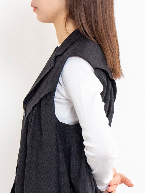 Jacket vest-ジャケットベスト-Chika Kisada（チカキサダ）通販