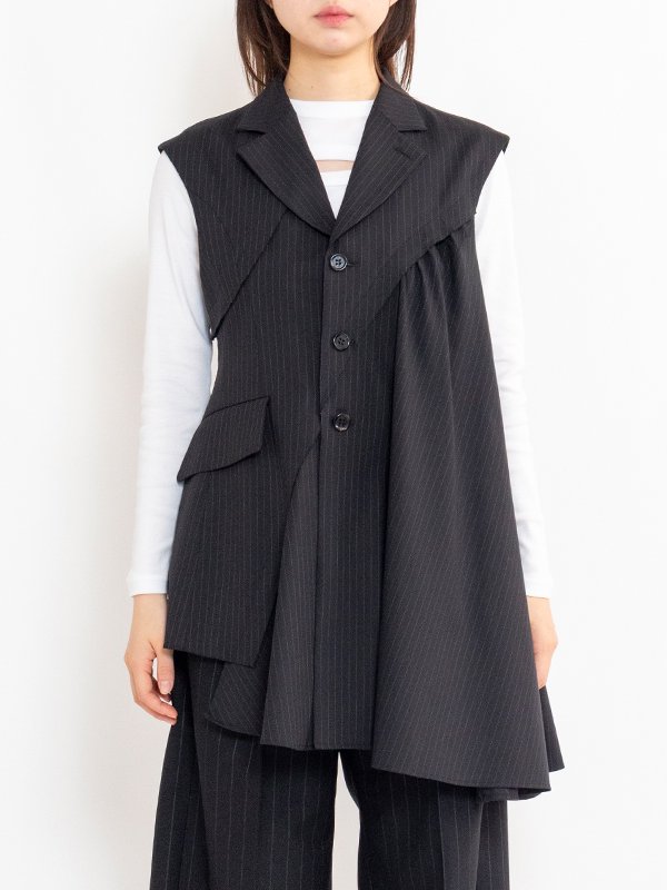 Jacket vest-ジャケットベスト-Chika Kisada（チカキサダ）通販| st