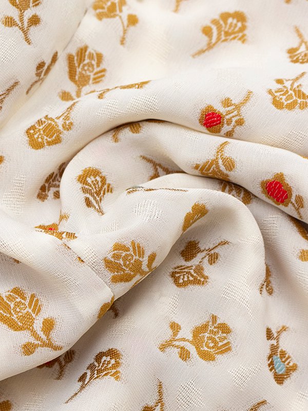 mame　Floral Cut Jacquard Sleeves 25SS】Mame Kurogouchi マメクロゴウチ / Floral Jacquard
