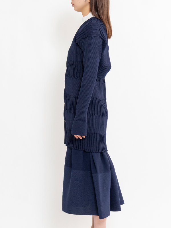 FLUTED LONG CARDIGAN-フルーテッドロングカーディガン-CFCL