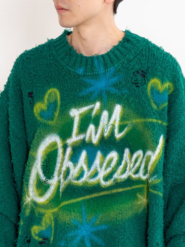 AIRBRUSH RECYCLED COTTON PULLOVER-エアブラシリサイクル AIRBRUSH RECYCLED COTTON PULLOVER-エアブラシリサイクル