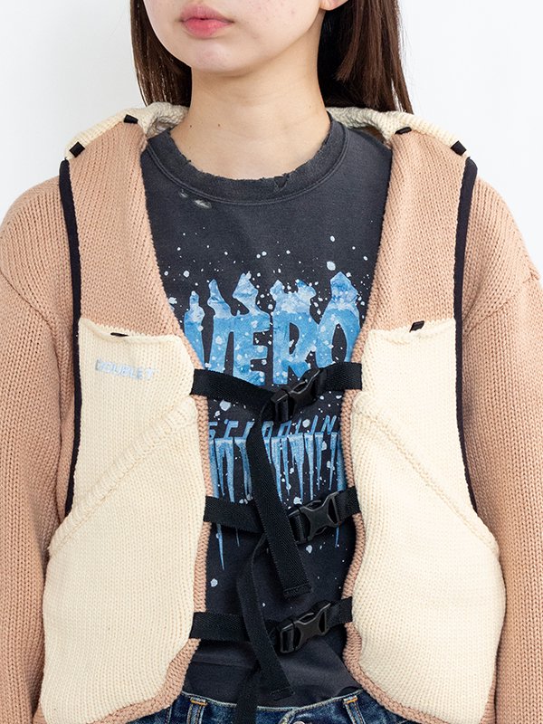 doublet ベスト kutir ベスト ジレ DRAW CORD DOUBLEZIP NYLON BEST/ドロー