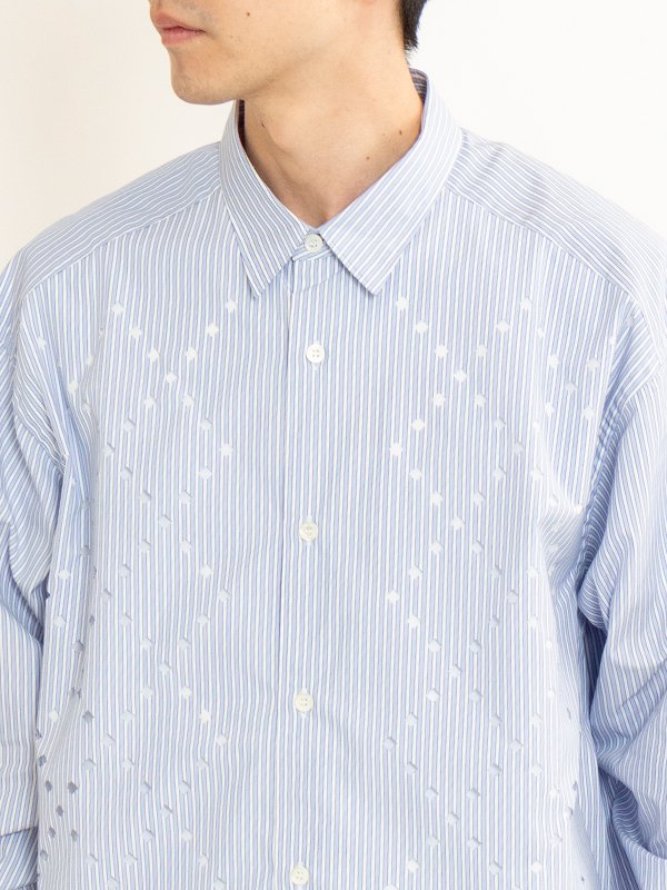 STRIPE&BIG CHECK SHIRT OP｜HELIOPOLE｜HÉLIOPÔLE（エリオ