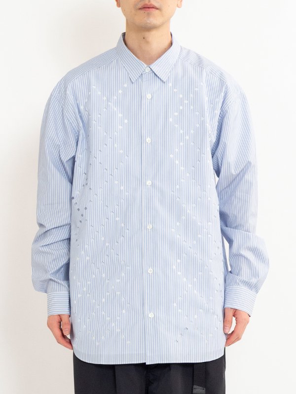 Cotton ester broad striped shirt-コットンエスターブロード