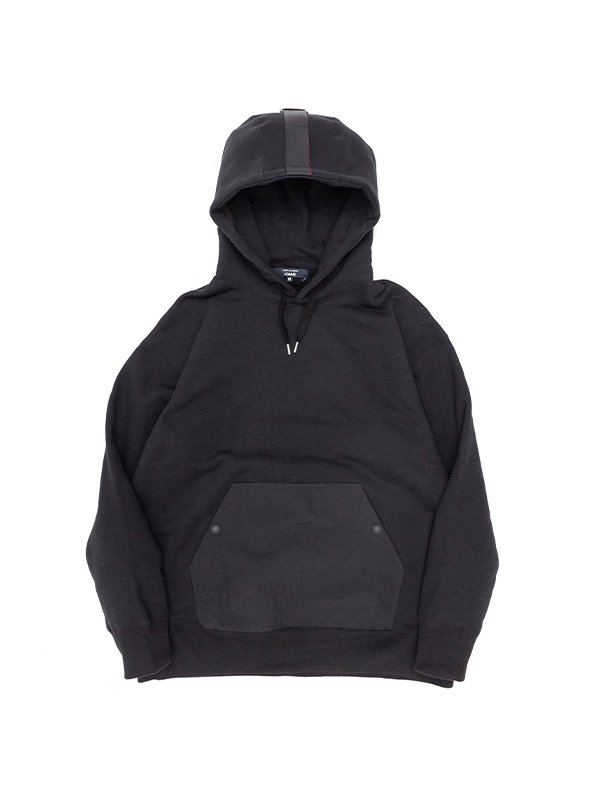 Cotton fleece x nylon tussah hoodie-コットンフリースナイロン Cotton fleece x nylon tussah hoodie-コットンフリースナイロン
