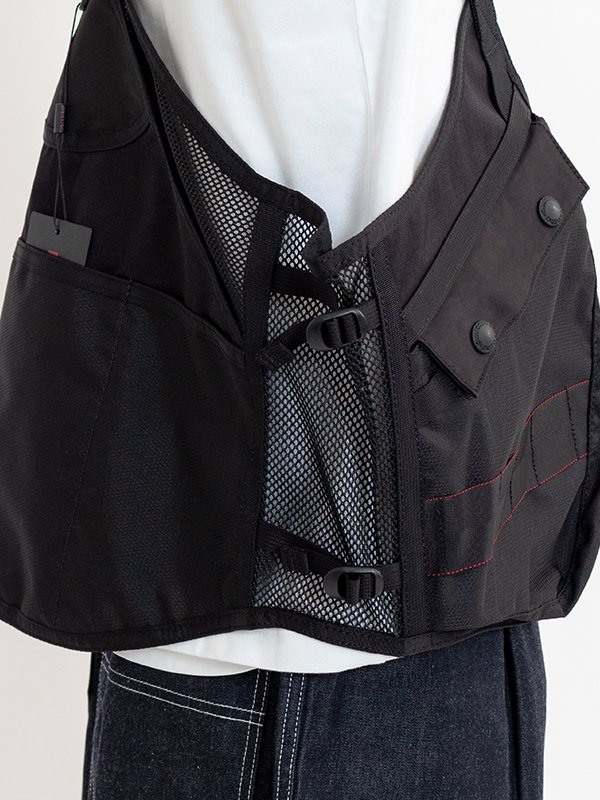 新しい nylon Ester BRIEFING oxford vest mix multi-material x ウエア