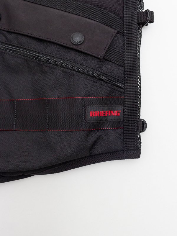 BRIEFING Ester nylon oxford x multi-material mix vest