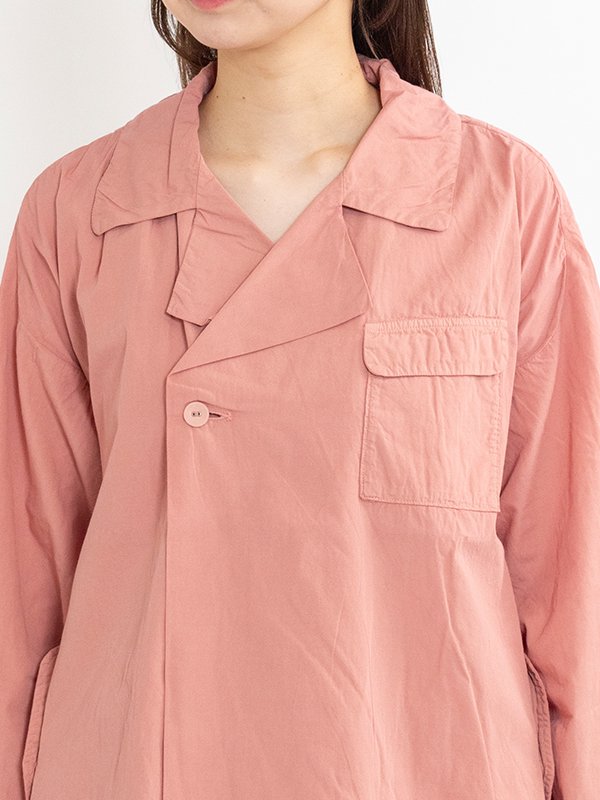 Organic cotton broadcloth motorcycle jacket-オーガニック
